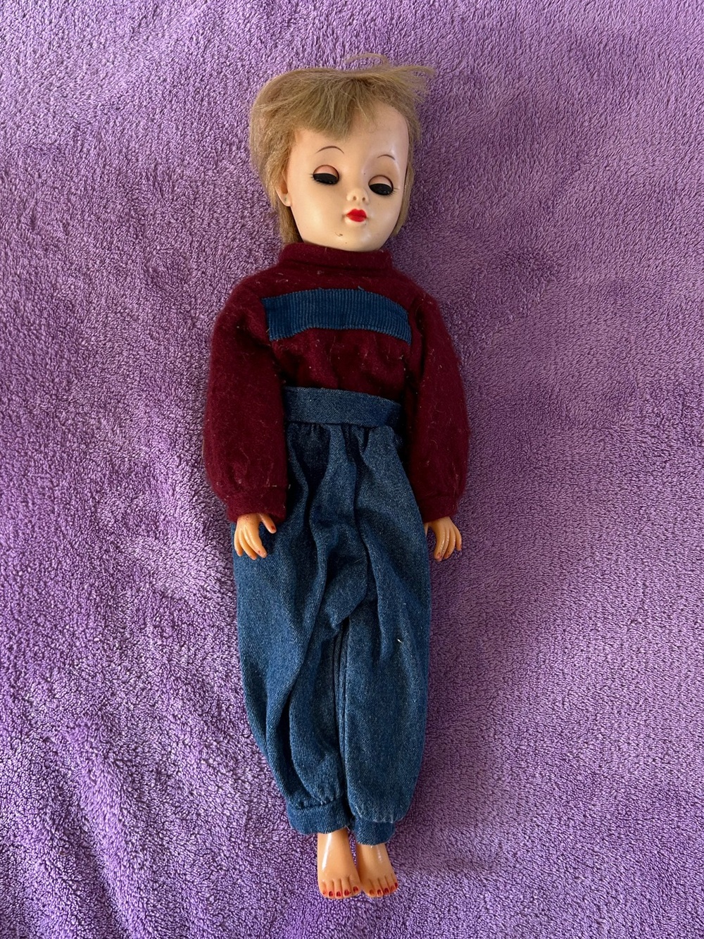 Vintage 60’s Lovely 20 Fashion Doll Sleepy Eye Short Blonde Hair Creepy Unique